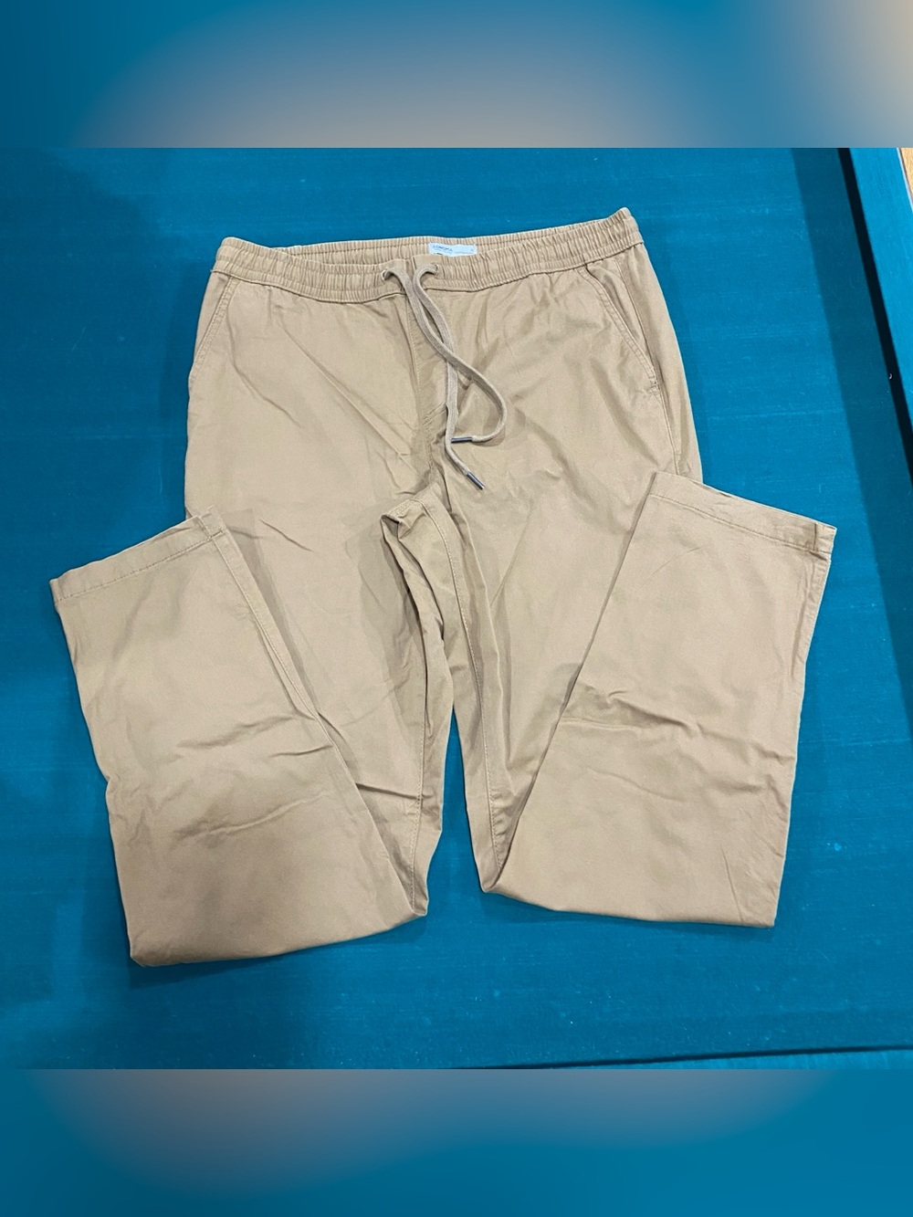 Sonoma Men's Khaki Drawstring Chinos - Caramel Tan Size M